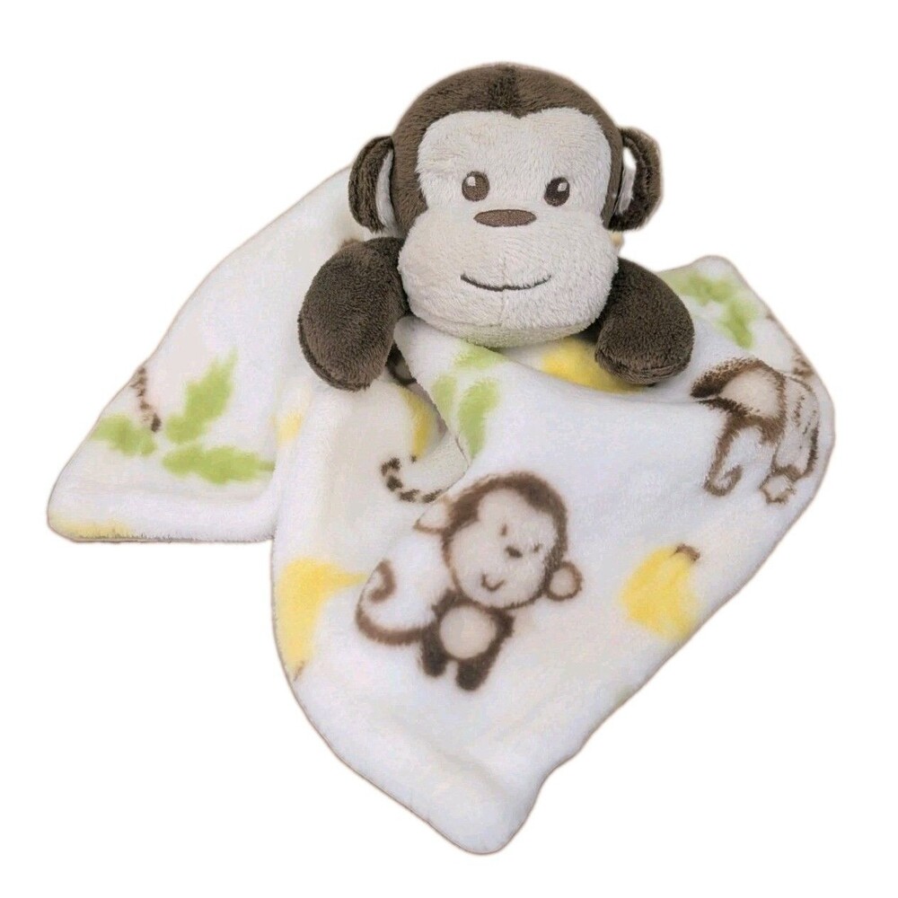 Little Miracles Plush Monkey Bananas Lovey Security Blanket Costco 2013 12" HTF